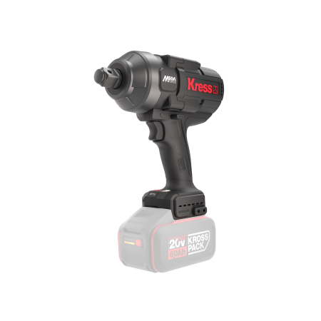 Гайковерт аккумуляторный бесщеточный KRESS KU35.91, 20В, 3/4", 1700 Нм, без АКБ и ЗУ, кейс Гайковерт аккумуляторный бесщеточный KRESS KU35.91, 20В, 3/4", 1700 Нм, без АКБ и ЗУ, кейс