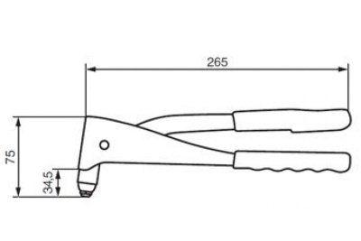 Ручной заклепочник Bralo BM-75 02BM07500