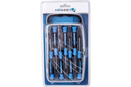 Набор часовых отвёрток в футляре HOEGERT TECHNIK 7 шт. HT1S270