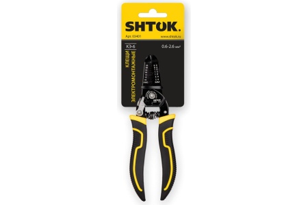 Электромонтажные клещи SHTOK КЭ-6 03401