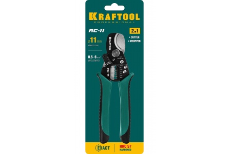Кабелерез KRAFTOOL RC-11 d-11 мм, 0.5-6 мм2, съемник изоляции 22696-2