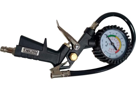 Пистолет для подкачки шин ABC работникъ с аналоговым манометром AVS-8001