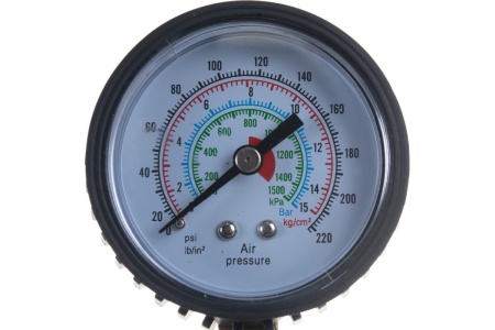 Пистолет для подкачки шин с манометром 8 АТМ металлический корпус ЭВРИКА ER-76101