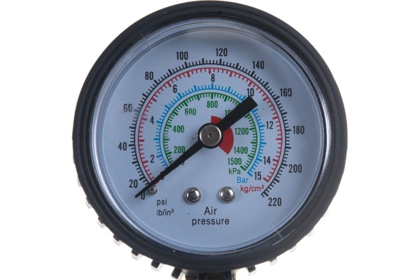 Пистолет для подкачки шин с манометром 8 АТМ металлический корпус ЭВРИКА ER-76101