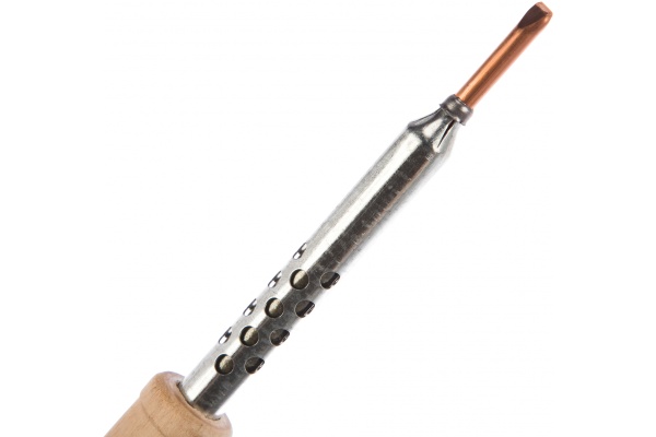 Электрический паяльник Точно-прочно 65W деревянная ручка 4268