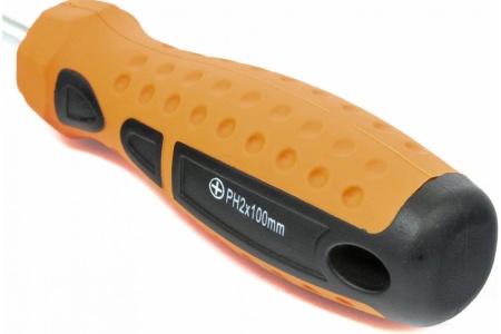 Отвертка Ph2х100мм, CrV, 2-х компонентная рукоятка SPARTA Point 11778