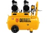 Безмаслянный малошумный компрессор Denzel DLS 1500/50, 1500 Вт, 2x750, 50 л, 260 л/мин 58027