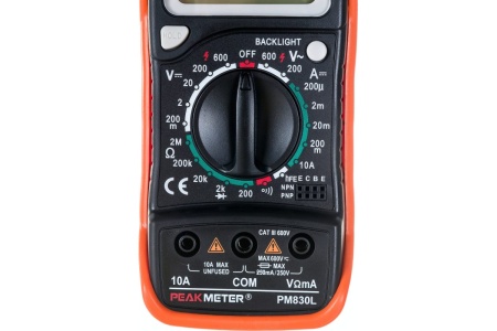 Цифровой мультиметр PEAKMETER PM830L 17119