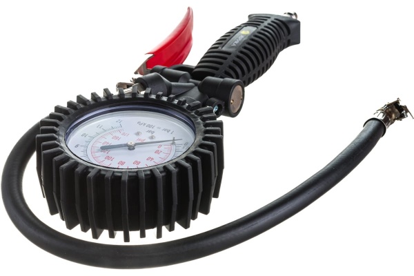 Пистолет для подкачки шин с манометром 12 АТМ для грузовых автомобилей ЭВРИКА ER-76102