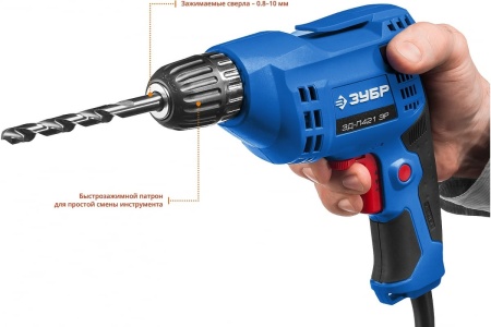 Дрель ЗУБР ПРОФЕССИОНАЛ ЗД-П421 ЭР