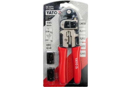 Пассатижи для спрессовки клемм YATO YT-2244