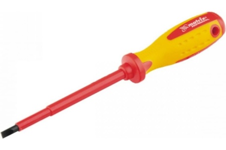 Отвертка Insulated SL5,5x125 мм MATRIX PROFESSIONAL 12918