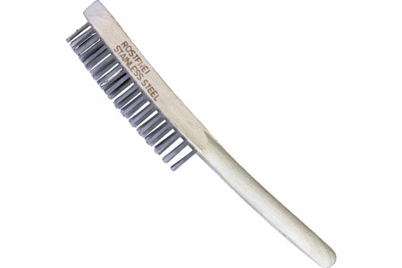 Ручная щетка OSBORN 4 ряда, 295x145, ворс прямая нерж сталь 0,30 151.334-0001