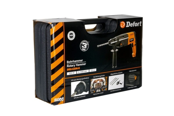 Электрический перфоратор DEFORT DRH-620N-K 93720353