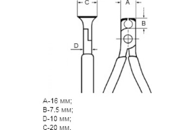Кусачки для механиков торцевые KNIPEX KN-6901130