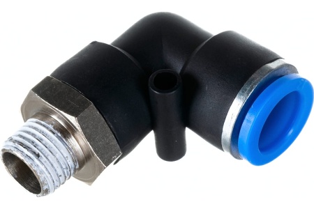 Фитинг угловой для пластиковых трубок (12 мм; 1/4М) ROCKFORCE RF-SPL12-02