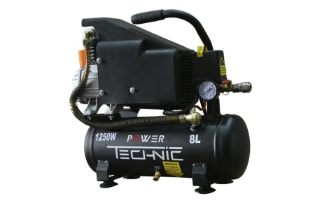 Компрессор POWER TECHNIC коаксиальный, 220В, 1250Вт, 170 л/мин, ресивер 8 л ACD170/008