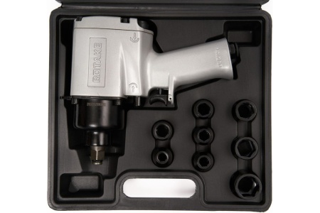 Пневматический гайковерт Rossvik 1/2", 720 Hм, с набором головок RT-5270K