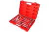 Набор двенадцатигранных торцевых головок 1/2" 10-32мм в кейсе 24шт JTC-T424B
