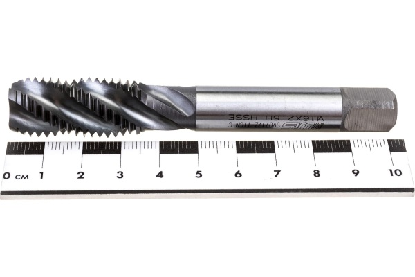 Метчик Partner M16x2 HSSE спиральная канавка 38, H6, TiAlN (серия TS01) 317160 Метчик Partner M16x2 HSSE спиральная канавка 38, H6, TiAlN (серия TS01) 317160