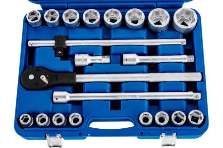 Набор торцевых головок 3/4, Cr-V, 21шт КОБАЛЬТ 010207-21