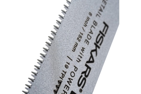 Пила Fiskars тяговая складная PowerTooth 150 мм, 19 зубьев на дюйм 1062932