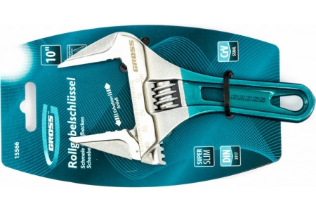 Разводной ключ 160мм, CrV, укороченная ручка GROSS 15566