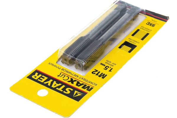 Комплект метчиков Stayer MASTER  сталь 9ХС М12х1.5 2 шт 28025-12-1.5-H2