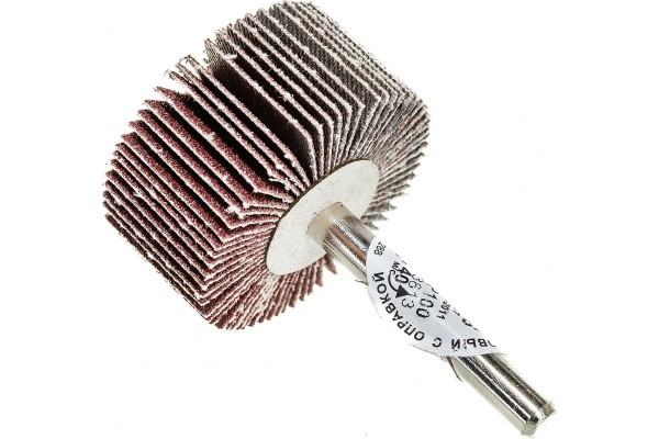 Круг шлифовальный лепестковый с оправкой на шпильке (40х20х6 мм; P100) MESSER 11-40-100