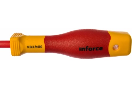 Диэлектрическая отвертка Inforce 3,5х100мм 06-09-50