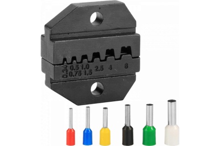 Храповичный кримпер для обжима изолированных наконечников KING TONY 5 предметов, кейс 67G0005