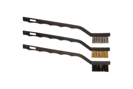 Набор из 3-х мини-щеток (пластиковая ручка) 175мм Brigadier 61137