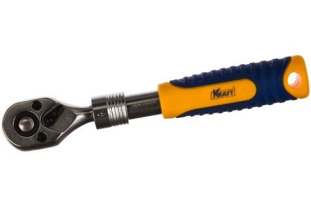 Трещоточная рукоятка с быстрым сбросом 1/4 Dr телескопическая KRAFT KT 700620