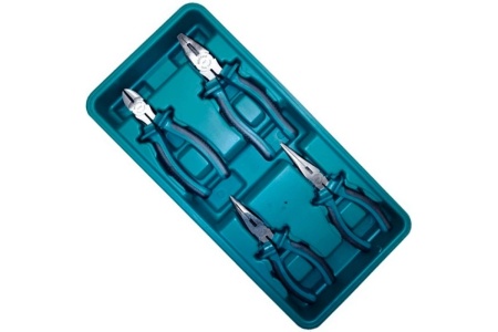 Набор шарнирно-губцевого инструмента ROSSVIK, ложемент, 4 предмета LST004