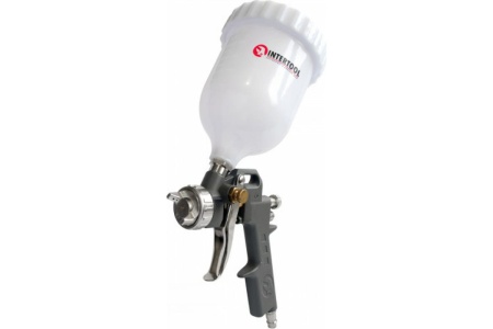 Пневматический краскопульт INTERTOOL HP, форсунка 1.5 мм, бачок 600 мл PT-0204