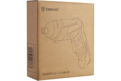 Аккумуляторная отвертка DEKO DKS4FU-Li + набор инструментов 31 предмет 063-4151