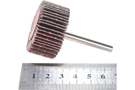 Круг шлифовальный лепестковый с оправкой на шпильке (40х20х6 мм; P60) MESSER 11-40-060