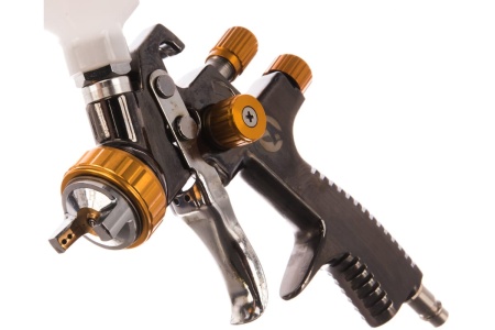 Пневматический краскопульт INTERTOOL LVLP BRONZE, форсунка 1.8 мм, бачок 600 мл PT-0136
