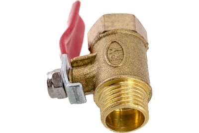 Шаровой кран Pegas pneumatic латунный, резьба внутренняя наружная 1/4 FXM 4406