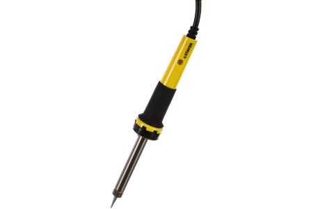 Паяльник STAYER с двухкомпонентной рукояткой и долговечным жалом, 60 Вт, клин 55300-60