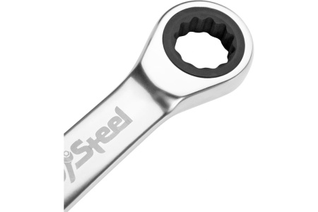 Комбинированный трещоточный укороченный ключ AV Steel 19мм шт AV-315319