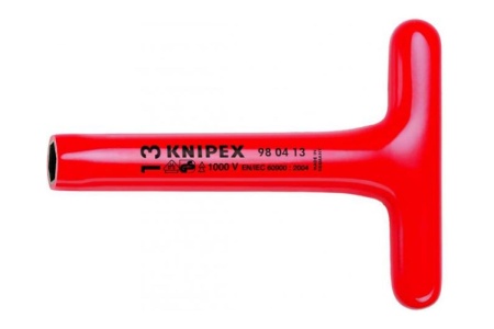 Торцевой Т-образный ключ KNIPEX KN-980408 диэлектрический