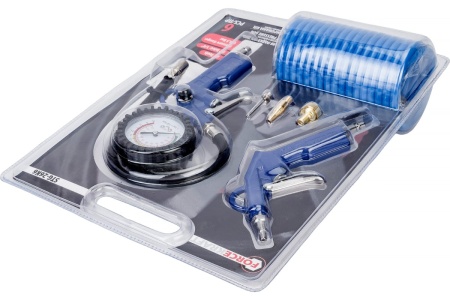 Пистолет для подкачки шин с манометром и шлангом FORCEKRAFT FK-STG-26K6 50329