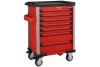 Инструментальная тумба 7 секций, 286пр, красная FORCE 10217R-286