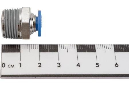 Фитинг цанговый прямой с наружной резьбой 3/8M для трубки диаметром 6 мм SHPI PC 06-R03