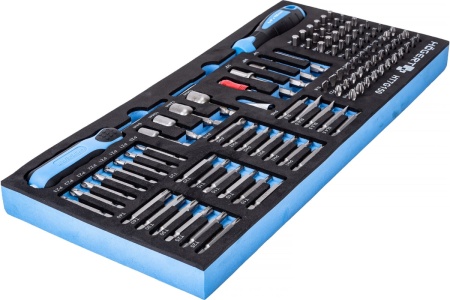 Набор отверток, бит и адаптеров HOEGERT TECHNIK ложемент EVA, 107 шт. HT7G150 Набор отверток, бит и адаптеров HOEGERT TECHNIK ложемент EVA, 107 шт. HT7G150