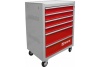 Инструментальная тележка THORVIK ТТ6GR-R 6-ти полочная, серая с красными ящиками 53402