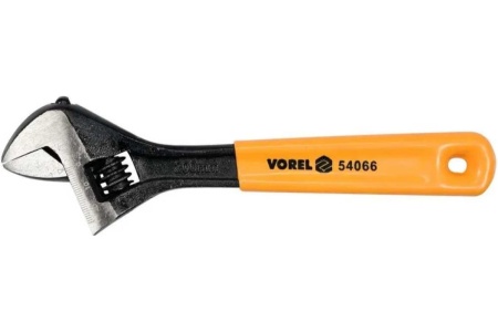 Разводной ключ VOREL резиновая ручка, 200 мм 54066