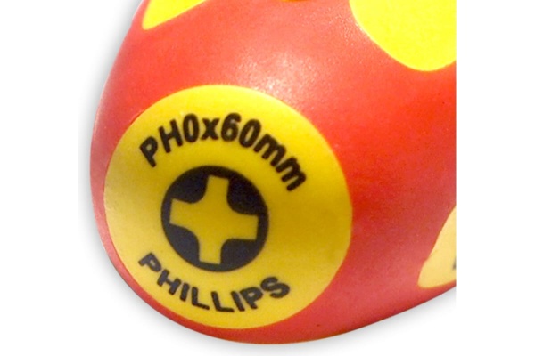 Диэлектрическая отвертка Ph0х60 мм SHTOK 09316