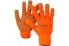 Утепленные, акриловые перчатки с защитой от скольжения Зубр ЭКСПЕРТ 10 класс, сигнальный цвет, р.L-XL 11464-XL